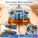 YASHE Spin Mop and Bucket Set with Removable Inner Clean Water Bucket, Dual Water Separation System, Deep-Cleaning Mops for Floors