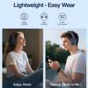MIDOLA Bluetooth Headphones Over Ear 68H Playtime 6 EQ Wireless Headset with Microphone HiFi Stereo Foldable Lightweight Deep Bass for Travel Home Office Cellphone Blue