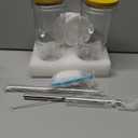 Birity 24oz Glass Cups with Lids and Straws, Glass Tumbler with Handle, 2 set–Reusable Glass Ice Coffee Cups with Lid and Straw for Smoothies, Tea, Juice, Boba Cup for Cold & Hot Drinks, Travel Cup