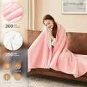 Homemate Electric Heated Blanket Full - 72"x84" Heating Blanket Full Size 1/2/4/6/8 Hours Auto-Off 10 Heat Level Over-Heat Protection Flannel Sherpa Big ETL Certification