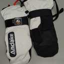 Andake Winter Ski Mittens for Men Women&Teenager,Waterproof & Insulated Snow Gloves, Warm Cold Weather Mittens,Professional Snowboard Mittens for Skiing, Snowboarding,Winter Sports (Medium, White)