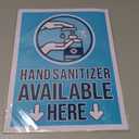 Stockroom Plus Hand Cleaner Here Adhesive Sign Labels, Store Sign (9 x 12 in, 6 Pack)