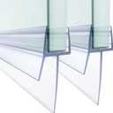 Shower Door Bottom Seal,2 PCS 3/8" X 36"