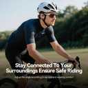 Open Ear Headphones Bluetooth Wireless Over Ear Earbuds with Ergonomic Earhook Ear Buds, Led Power Display,48h PlaytimeIpx6 Waterproof Comfortable for WorkoutCyclingRunning (Black)