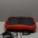 Vibration Plate Exercise Machine, Health & Fitness Full Body Vibration Platform, Portable Vibration Plate Platform for Weight Loss Home Fitness, Lymphatic Drainage, w/Resistance Bands+Remote (Red)