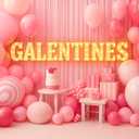 Aurelema 10 Pcs Galentine's Day Decorations 8.3 Inch Large LED Letter Lights Party Decor Table Centerpiece Battery Powered Galentines Day Table Decorations for Party Decor Gift