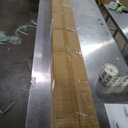 32X80in Accordion Door with Clear Panels, PVC Sliding Folding Doors with LockDivider Door with Hardware, White Multifold Interior Doors