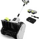40V Cordless Electric Snow Shovel, 14 Inch Battery Powered Snow Blower with 4.0Ah Battery & 1000W Brushless Motor, 21FT Throw Distance for Driveway, Patio, Sidewalk Snow Removal