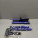 HEEYA 56 Inch Truck Snow Brush and Ice Scraper with Long Handle, Heavy Duty Snow Broom with Foam Grip for Pushing Heavy Snow for SUV Car Automobile Vehicle Windshield Window  Blue