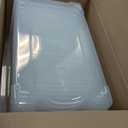 IRIS USA 72 QT Plastic Storage Box with Lid and Latches - 4 Pack - BPA-Free, See-Through Organizing Solution, Durable Nestable Stackable Containers, Secure Pull Handle - Clear