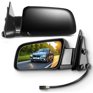 SCITOO Side View Mirrors fit 1988-1999 For Chevy Blazer Suburban Tahoe For GMC Jimmy Yukon Pickup Truck Power Adjusted Driver Passenger Pair Set Mirrors SUV 15764757 15764758
