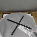 Round Coffee Table, Small Coffee Tables for Living Room, Wood Coffee Table with Metal Frame, Floor Table Desk for Sitting on The Floor, Home, Office, Farmhouse, Dark Gray (23.6" D x 17.7" H)