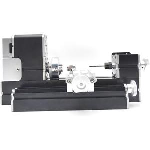 All-metal Miniature Lathe 36W 20000rpm Didactical Mini metal Lathe Machine with Drill Bits for Hobbyist Woodworking Craft