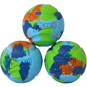 Chuckit! Limited Edition EcoFetch Ball Dog Toy, Medium (2.5 Inch Diameter) Pack of 3, for Breeds 20-60 lbs