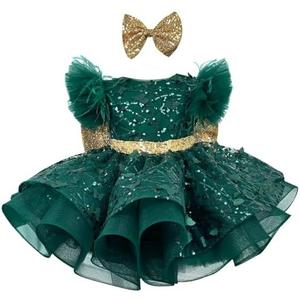 KLFFLGID Baby Girl Pageant Dress Up Flower Gir DressButterly Sequins for Toddler Girs Special Occasion Dresses, 70