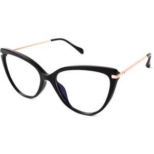 2 x Blue Light Glasses for Women - Anti-Eyestrain & UV Glare Protection, Perfect for Computer, Phone (Black)