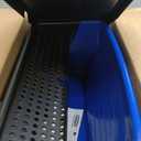 Rubbermaid Commercial Products Finish Mop Bucket with Press Wringer, 26" Blue, for Janitorial/Professional Cleaners and Heavy-Duty Industrial Mopping/Wringing/Cleaning