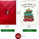 2 x Funny Christmas Card Women Men, Cheeky Xmas Card for Husband Wife Boyfriend Girlfriend Mom Dad, Christmas Decorations (M3-CROCIN)