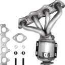  Upgrade Catalytic Converter W/Gasket Kit Compatible with 2012 2013 2014 2015 2016 2017 Hyundai & Kia - Accent, Veloster Rio Soul L4 1.6L Replace #674 891, 285102BEF1 Direct-fit(EPA Compliant)