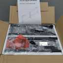 SUPERJARE 78.8 inch Narrow Console Table with Outlet, Sofa Tables, Behind Couch Table, Long Entryway Tables with Charging Station, for Living Room, Rustic Brown