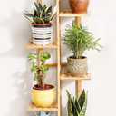 Bamboo 6 Tier 7 Potted Plant Stand