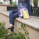 100 Clear Handle Bags 12x15, Extra Thick 2.25 Mil Retail Plastic Shopping Merchandise Gift Bags Tear Resistant Strong Durable Anti Stretch For Small Business LDPE Die Cut, ClearBags, 100% Recyclable