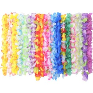 2 x 36 Pcs Leis for Luau Party Decorations, Hawaiian Leis Party Favors,Hawaiian Party Decorations,Colorful Flower Necklace, Luau Party Favors Supplies,Tropical Summer Beach Theme Decor(3 Dozen)