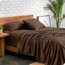 Bare Home Full Sheet Set - 1800 Ultra-Soft Microfiber Full Bed Sheets - Double Brushed - Deep Pockets - Easy Fit - 4 Piece Set - Bedding Sheets & Pillowcases (Full, Cocoa)
