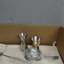 Barillio Bar Tool Set Pro Edition - Stainless-Steel Cocktail Shaker Set - Mixology Bartender Kit w/Boston Shaker, Drink Mixer & Muddler For Cocktails - Home Bar Accessories - 32-Pc Bar Kit (Silver)