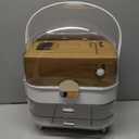 Makeup Organizer, Skincare Holder Bathroom Counter Organizer, Storage Box Cosmetic Display Cases, Teen Girl Gifts Trendy Stuff Make up Organizers for Vanity, Dresser, Countertop (Rose Gold)