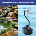 AquaMiracle 400GPH Pond Filter Pump with 4-Stage Filtration | Pond Pump Filter Box | Fish Pond Filter for Outdoor Ponds 200-350 Gal | for Garden, Waterfall, Fountain, Water Feature