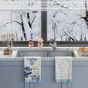 XCHI Hanukkah Snowman Chanukah Menorah Snowflakes Kitchen Towels Dish Towels 18x26 Inch Home Kitchen Decorations Hand Towels Set of 2 Drying Dishcloth