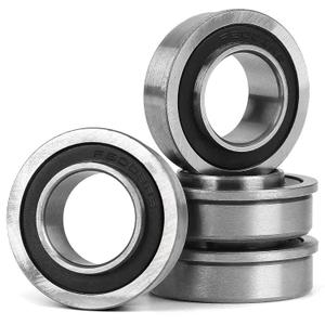 (4 Pack) GICOOL 3/4" Bore Sealed Flange 9Cr18 Steel Ball Bearing, with 19mm ID x 35mm OD x 13mm W for Wheelbarrow, Lawnmower, Hand Trolley, Cart, NHS Tire & Wheels
