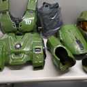 Disguise Boys Halo Master Chief Costume for Kids, Official Halo Infinite Ultra Prestige Costume With Full Armor and Helmet (Large (10-12)