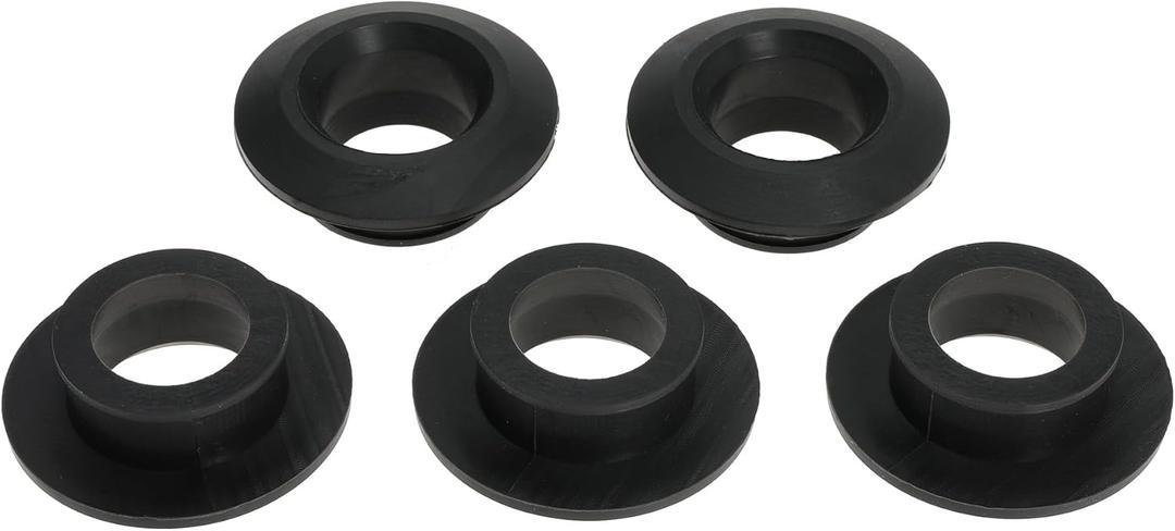 3/4 Inch Flexible Uniseal Tank Adapter Bulkhead Fittings for PVC Hard Pipe, Flexible Pipe-to-Tank Seal for Water Tanks, Rain Barrels and Hydroponics (3/4inch-5pc)