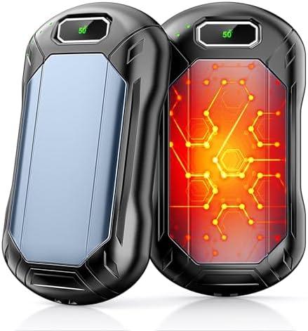 8000mAh Hand Warmers Rechargeable 2 Pack, AI Smart Chip 22Hrs Long Lasting Safe Heat, Quick Charge Electric Portable Pocket Heater, Outdoors Hunting Camping Accessories, Gift for Men Women