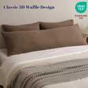 PHF Ultra Soft Waffle Weave Body Pillowcase with Zipper, No Insert, 1Pack 20" x 54" Pillow Sham, Breathable & Skin-Friendly Body Pillow case, Stylish Decorative Bed Pillow Cover, Mocha