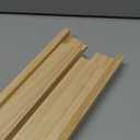 Juvale Dominoes Holders Set of 4 Wooden Trays - 13-Inch, Natural Wood - Customizable Unfinished Racks for Mexican Train Accessories