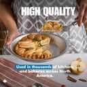 Norjac 9 Inch Pie Pan, 3 Pack, 1.25 Inch Deep, Round Aluminum Baking Pans for Oven, Rust-Free, Durable, Made in Canada