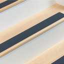 Set of PVC-Free, Non-Slip Adhesive Stair Treads and Handy Installation Roller (15qty - 4" X 24" + Roller, Grey) (Gray)