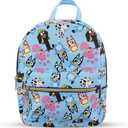 Bluey and friends Mini PU Leather Backpack Purse with Adjustable Straps 10 In (Blue, One Size)