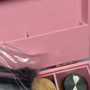 Large Bamboo Storage Box with Removable Tray Kit - Decorative Box Set, Glass Jars, and Accessories Wooden Storage Kit and Accessories Tool.Birthday Gifts. (Pink)