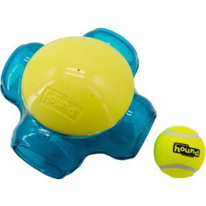 Outward Hound Tennis Maze Craze Interactive Squeaky Dog Toy, Blue (One-Size)