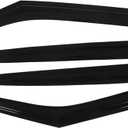 WFLNHB Outside 4 Pieces Black Window Visors Shade Sun Rain Wind Guards Cover Acrylic Replacement for Hyundai Veloster 2011 2012 2013 2014 2015 2016 2017