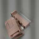 5 Slots Wall Mount Toothbrush Holder with Cover, Self Adhesive Toothbrush Storage Organizer for Shower, Toothbrush Hanger with Automatic Toothpaste Squeezer Dispenser (Pink)