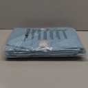 PrinceDeco 100% Blackout Linen Textured Curtains for Bedroom Teal Blue Blackout Curtains for Living Room Energy Saving Window Treatment Curtains with White Liner Vertical Blinds,52" Wide, 84" Length