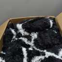 Area Rugs 8x10 Clearance for Living Room Black and White Modern Soft Area Rug Fluffy Non-Slip Carpet for Bedroom Playroom Home Aesthetic Decor