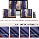 Blue Sheer Curtains 84 Inch Length for Boys Bedroom Soft Touch Light Filtering Drapes(Skipper Blue, 42 W x 84 L, 2 Panels)