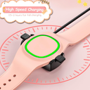 2 Pack Compatible with Magic Band Plus Charger & 6 Pack Locks, 3.3FT Replacement Charger Only Compatible with Disney-Magic Band+, Multi-Color Security Clips Protectors (Black)