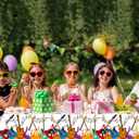 C L cooper life 2pcs Guitar Tablecloths for Guitar Birthday Party Decoration Guitar Music Note Table Covers Music Theme Table Decor for Guitar Music Theme Party Baby Shower Supplies